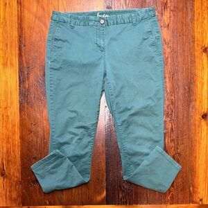 Boden teal ankle length pants